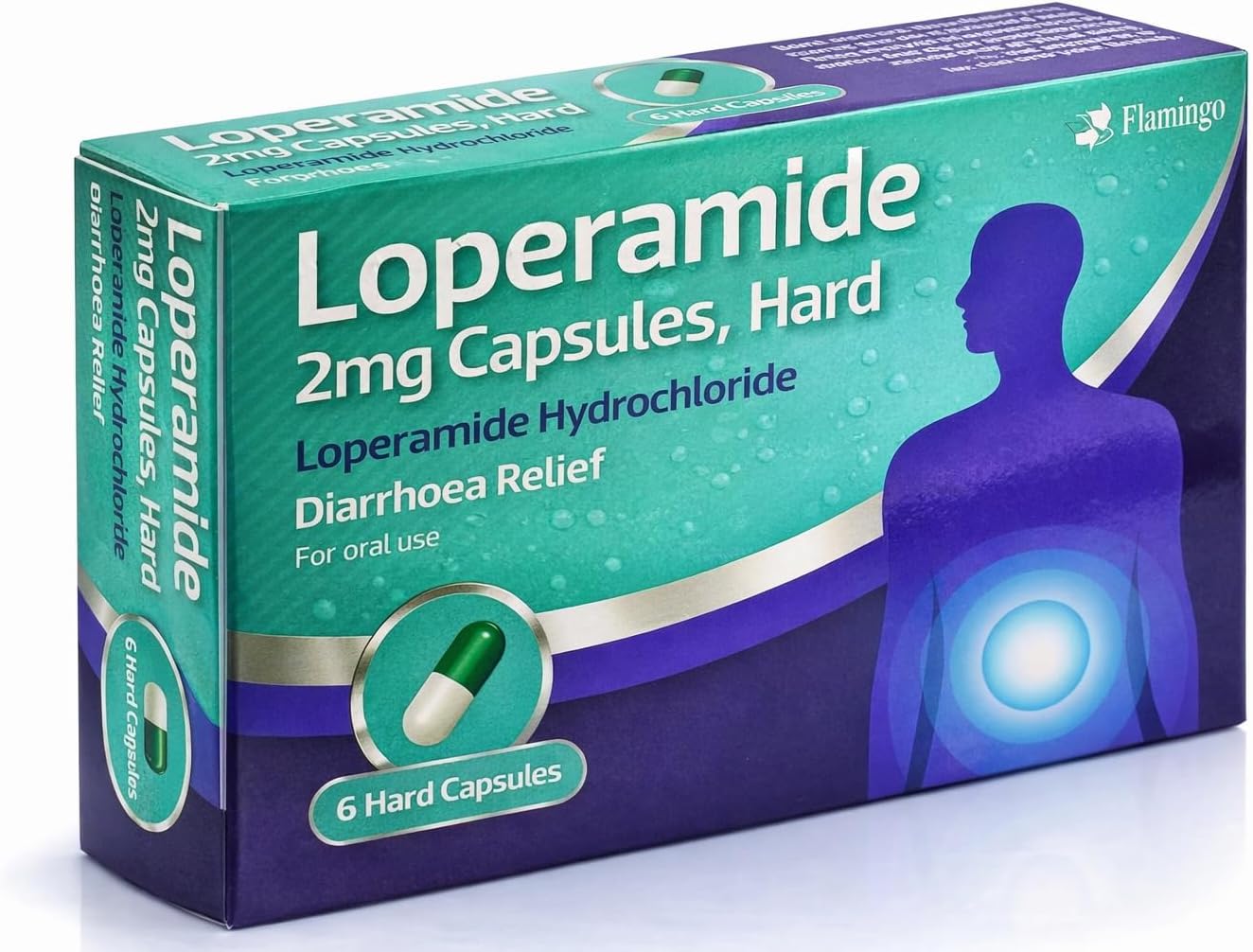 48 Diarrhoea Relief 2mg Capsules Loperamide Hydrochloride Tablets (8x6)